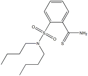 2-(dibutylsulfamoyl)benzene-1-carbothioamide 구조식 이미지