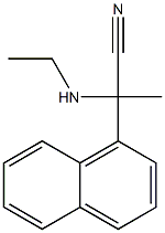 2-(ethylamino)-2-(naphthalen-1-yl)propanenitrile Structure