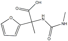 2-(furan-2-yl)-2-[(methylcarbamoyl)amino]propanoic acid Structure