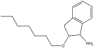 2-(heptyloxy)-2,3-dihydro-1H-inden-1-amine 구조식 이미지