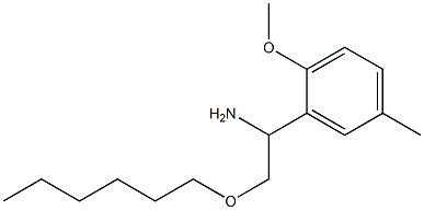 2-(hexyloxy)-1-(2-methoxy-5-methylphenyl)ethan-1-amine 구조식 이미지