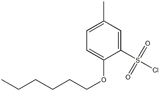 2-(hexyloxy)-5-methylbenzene-1-sulfonyl chloride Structure