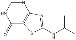 2-(isopropylamino)[1,3]thiazolo[4,5-d]pyrimidin-7(6H)-one 구조식 이미지