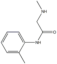 2-(methylamino)-N-(2-methylphenyl)acetamide Structure