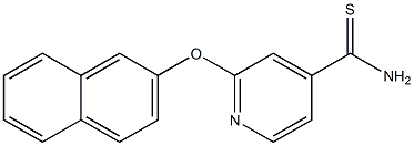 2-(naphthalen-2-yloxy)pyridine-4-carbothioamide 구조식 이미지