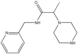 2-(piperazin-1-yl)-N-(pyridin-2-ylmethyl)propanamide 구조식 이미지