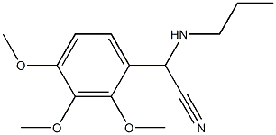 2-(propylamino)-2-(2,3,4-trimethoxyphenyl)acetonitrile 구조식 이미지