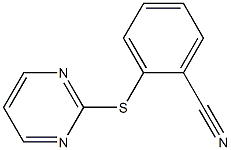 2-(pyrimidin-2-ylsulfanyl)benzonitrile 구조식 이미지