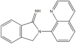 2-(quinolin-8-yl)-2,3-dihydro-1H-isoindol-1-imine 구조식 이미지