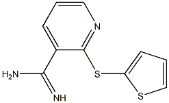 2-(thiophen-2-ylsulfanyl)pyridine-3-carboximidamide 구조식 이미지