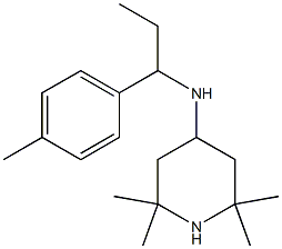 2,2,6,6-tetramethyl-N-[1-(4-methylphenyl)propyl]piperidin-4-amine 구조식 이미지