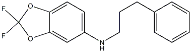 2,2-difluoro-N-(3-phenylpropyl)-2H-1,3-benzodioxol-5-amine 구조식 이미지