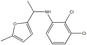 2,3-dichloro-N-[1-(5-methylfuran-2-yl)ethyl]aniline 구조식 이미지