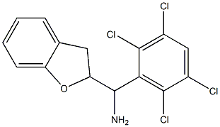 2,3-dihydro-1-benzofuran-2-yl(2,3,5,6-tetrachlorophenyl)methanamine Structure