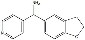 2,3-dihydro-1-benzofuran-5-yl(pyridin-4-yl)methanamine Structure