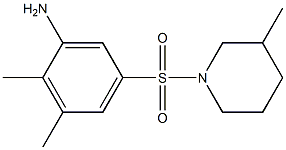 2,3-dimethyl-5-[(3-methylpiperidine-1-)sulfonyl]aniline Structure