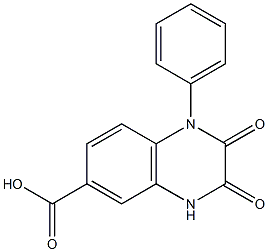 2,3-dioxo-1-phenyl-1,2,3,4-tetrahydroquinoxaline-6-carboxylic acid 구조식 이미지