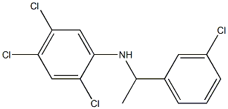 2,4,5-trichloro-N-[1-(3-chlorophenyl)ethyl]aniline Structure