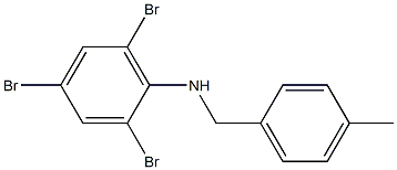 2,4,6-tribromo-N-[(4-methylphenyl)methyl]aniline Structure