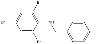 2,4,6-tribromo-N-[(4-methylphenyl)methyl]aniline 구조식 이미지