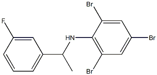 2,4,6-tribromo-N-[1-(3-fluorophenyl)ethyl]aniline Structure
