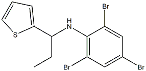 2,4,6-tribromo-N-[1-(thiophen-2-yl)propyl]aniline Structure