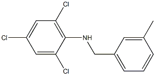 2,4,6-trichloro-N-[(3-methylphenyl)methyl]aniline Structure