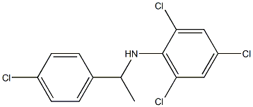2,4,6-trichloro-N-[1-(4-chlorophenyl)ethyl]aniline 구조식 이미지