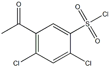 2,4-dichloro-5-acetylbenzene-1-sulfonyl chloride 구조식 이미지