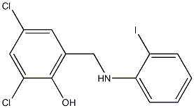 2,4-dichloro-6-{[(2-iodophenyl)amino]methyl}phenol Structure