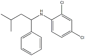 2,4-dichloro-N-(3-methyl-1-phenylbutyl)aniline 구조식 이미지