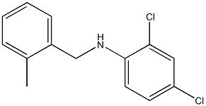 2,4-dichloro-N-[(2-methylphenyl)methyl]aniline Structure