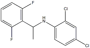 2,4-dichloro-N-[1-(2,6-difluorophenyl)ethyl]aniline 구조식 이미지