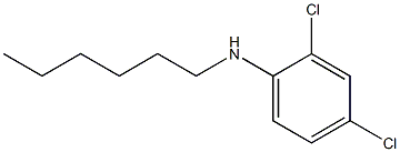 2,4-dichloro-N-hexylaniline 구조식 이미지