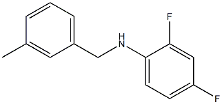 2,4-difluoro-N-[(3-methylphenyl)methyl]aniline 구조식 이미지