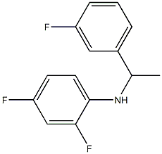 2,4-difluoro-N-[1-(3-fluorophenyl)ethyl]aniline 구조식 이미지