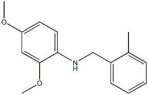 2,4-dimethoxy-N-[(2-methylphenyl)methyl]aniline Structure