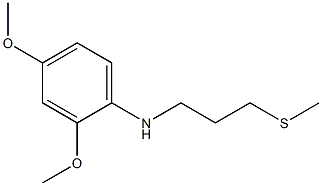 2,4-dimethoxy-N-[3-(methylsulfanyl)propyl]aniline 구조식 이미지