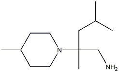 2,4-dimethyl-2-(4-methylpiperidin-1-yl)pentan-1-amine 구조식 이미지