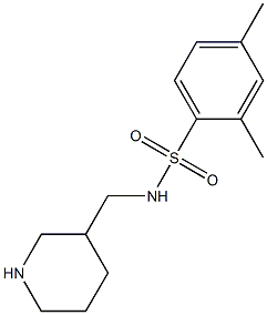 2,4-dimethyl-N-(piperidin-3-ylmethyl)benzene-1-sulfonamide 구조식 이미지