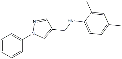 2,4-dimethyl-N-[(1-phenyl-1H-pyrazol-4-yl)methyl]aniline Structure