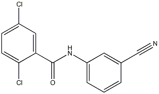 2,5-dichloro-N-(3-cyanophenyl)benzamide Structure