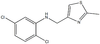 2,5-dichloro-N-[(2-methyl-1,3-thiazol-4-yl)methyl]aniline Structure