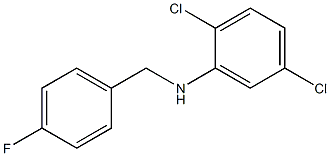 2,5-dichloro-N-[(4-fluorophenyl)methyl]aniline Structure