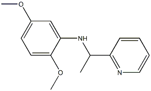 2,5-dimethoxy-N-[1-(pyridin-2-yl)ethyl]aniline Structure