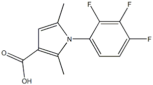 2,5-dimethyl-1-(2,3,4-trifluorophenyl)-1H-pyrrole-3-carboxylic acid 구조식 이미지