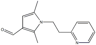 2,5-dimethyl-1-(2-pyridin-2-ylethyl)-1H-pyrrole-3-carbaldehyde 구조식 이미지