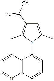 2,5-dimethyl-1-(quinolin-5-yl)-1H-pyrrole-3-carboxylic acid 구조식 이미지
