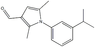 2,5-dimethyl-1-[3-(propan-2-yl)phenyl]-1H-pyrrole-3-carbaldehyde 구조식 이미지