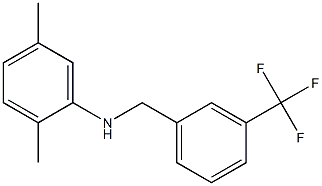 2,5-dimethyl-N-{[3-(trifluoromethyl)phenyl]methyl}aniline Structure